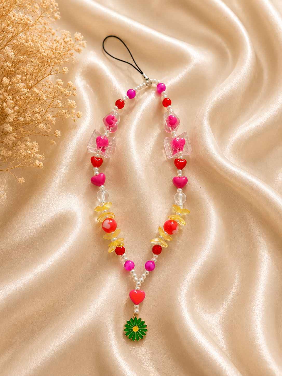 Handmade Beaded Mobile Charm / Phone Strap @ Rs. 199/-