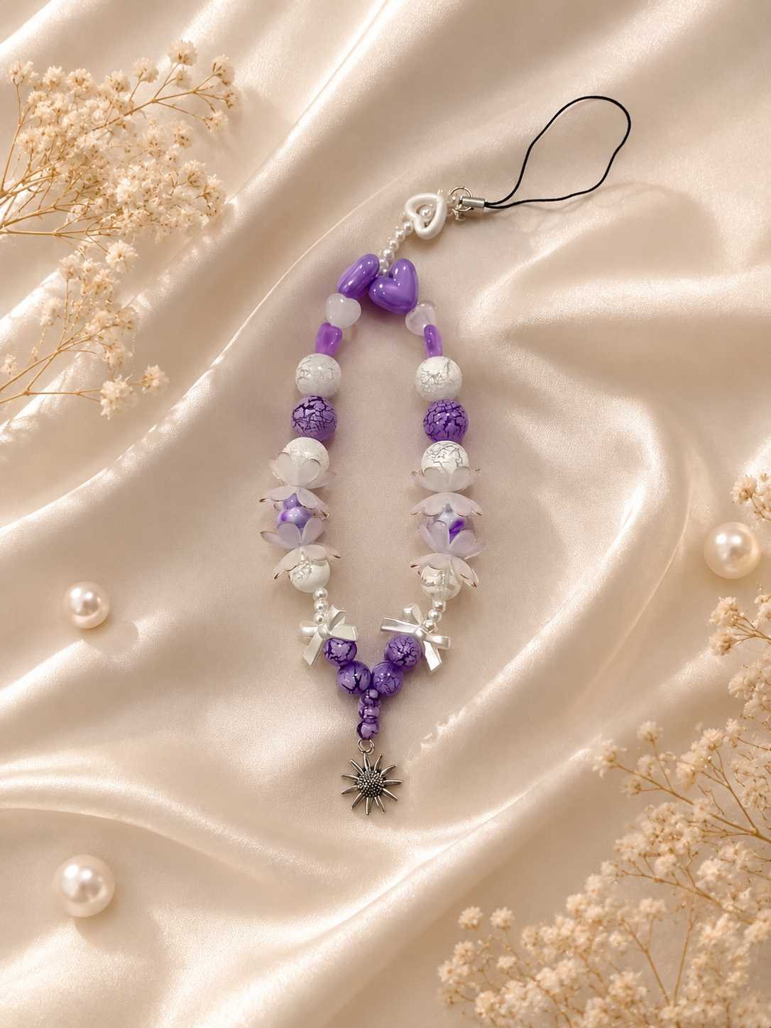 Handmade Beaded Mobile Charm / Phone Strap @ Rs. 199/-