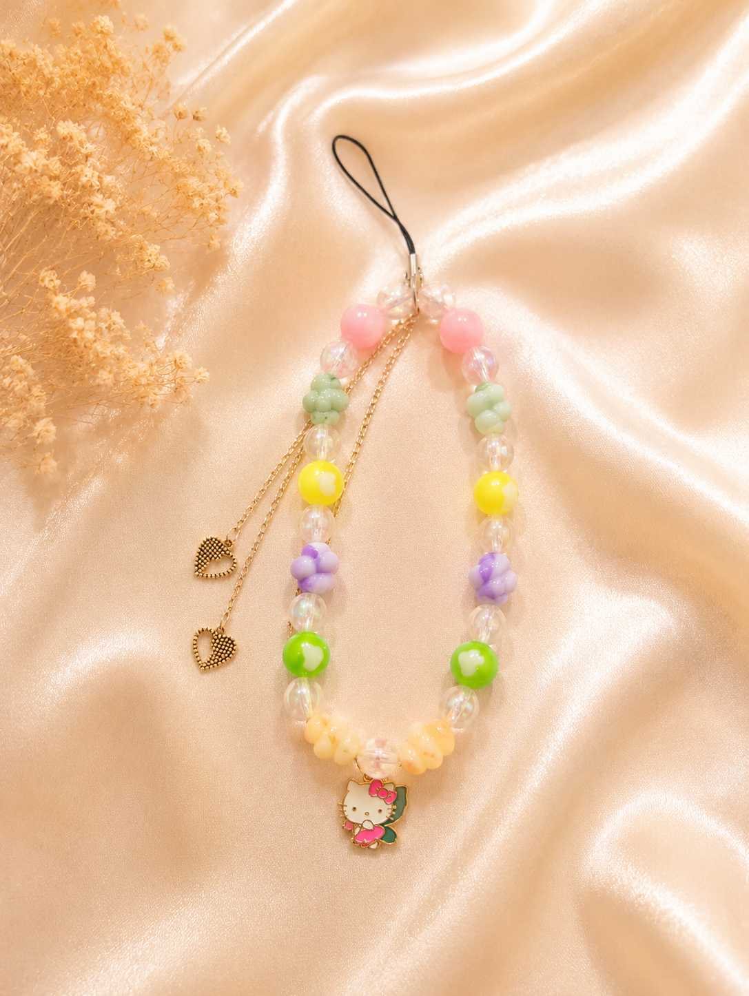 Handmade Beaded Mobile Charm / Phone Strap @ Rs. 199/-