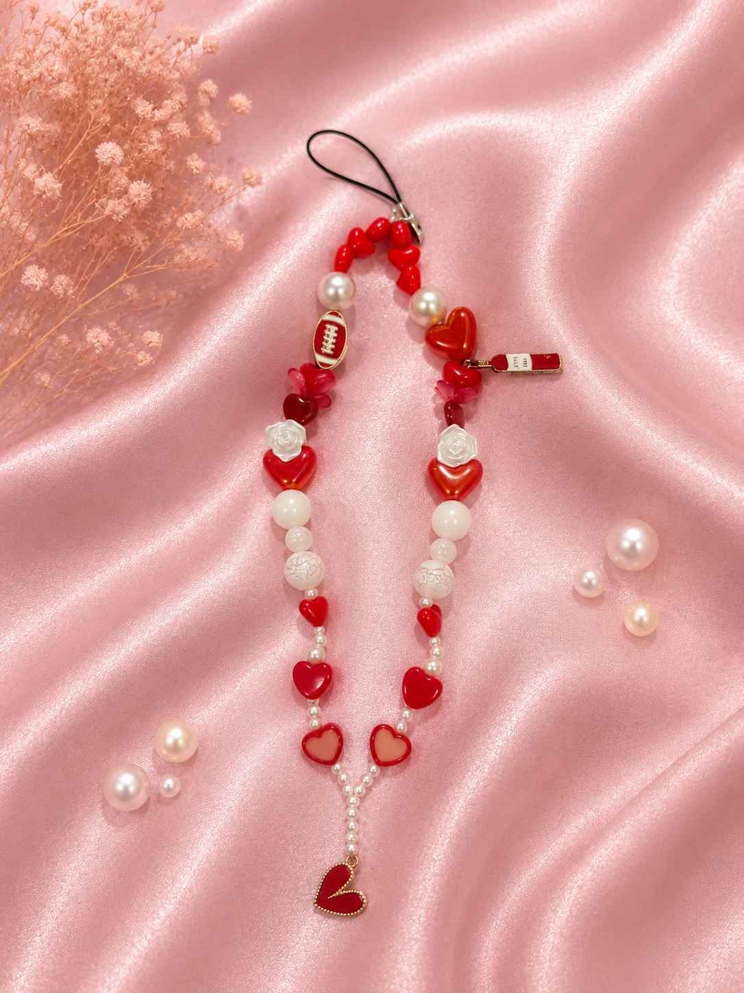 Handmade Beaded Mobile Charm / Phone Strap @ Rs. 199/-