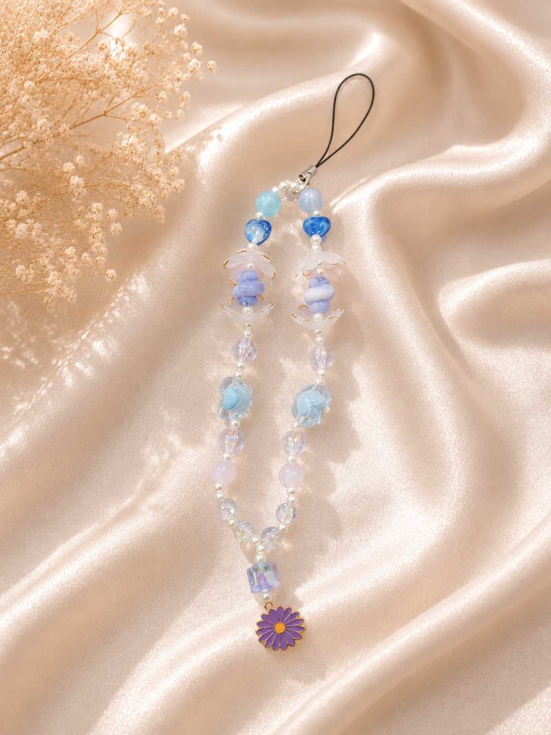 Handmade Beaded Mobile Charm / Phone Strap @ Rs. 199/-