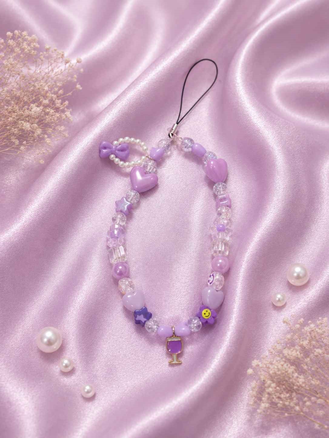 Handmade Beaded Mobile Charm / Phone Strap @ Rs. 199/-