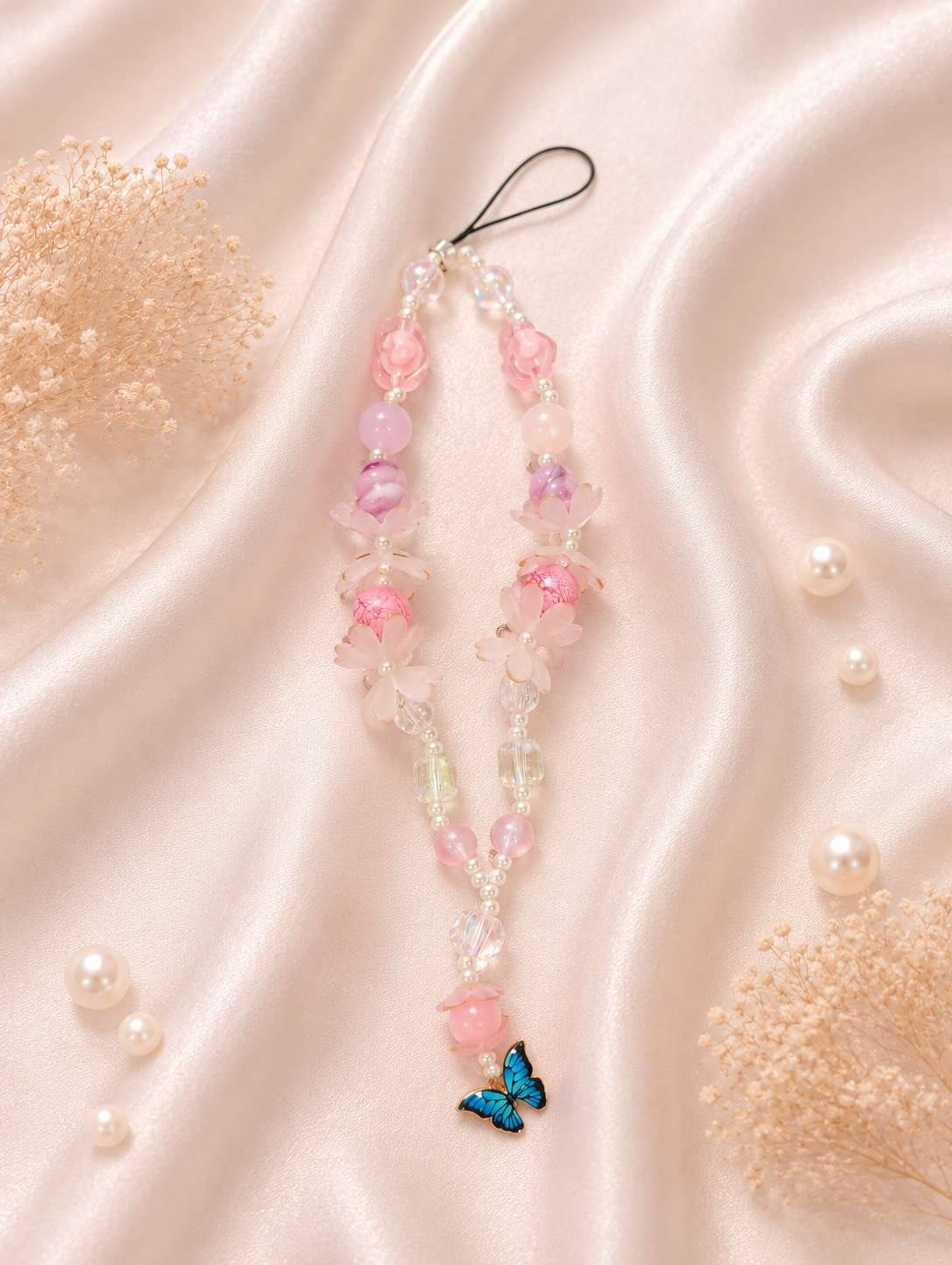 Handmade Beaded Mobile Charm / Phone Strap @ Rs. 199/-