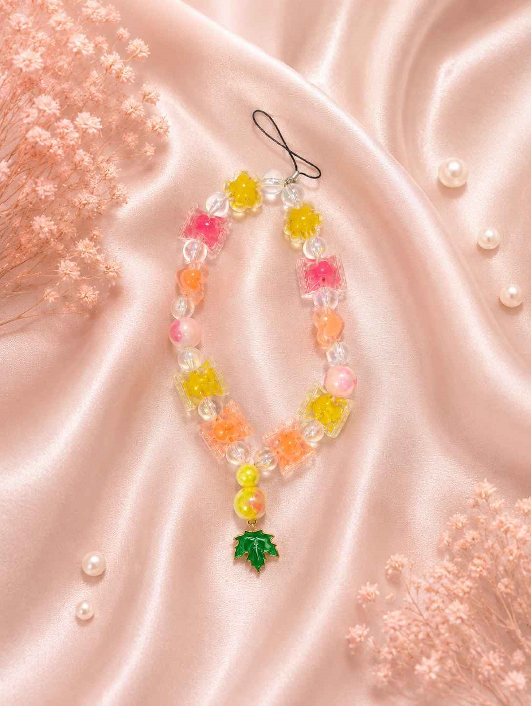 Handmade Beaded Mobile Charm / Phone Strap @ Rs. 199/-