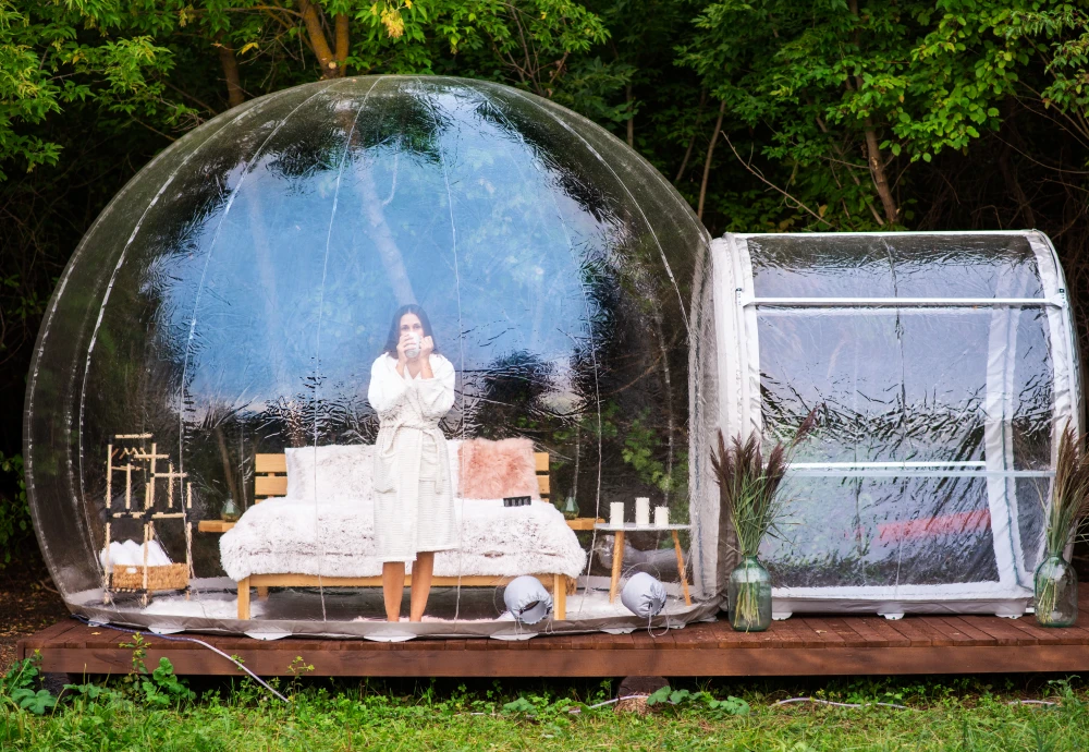 clear inflatable bubble tent